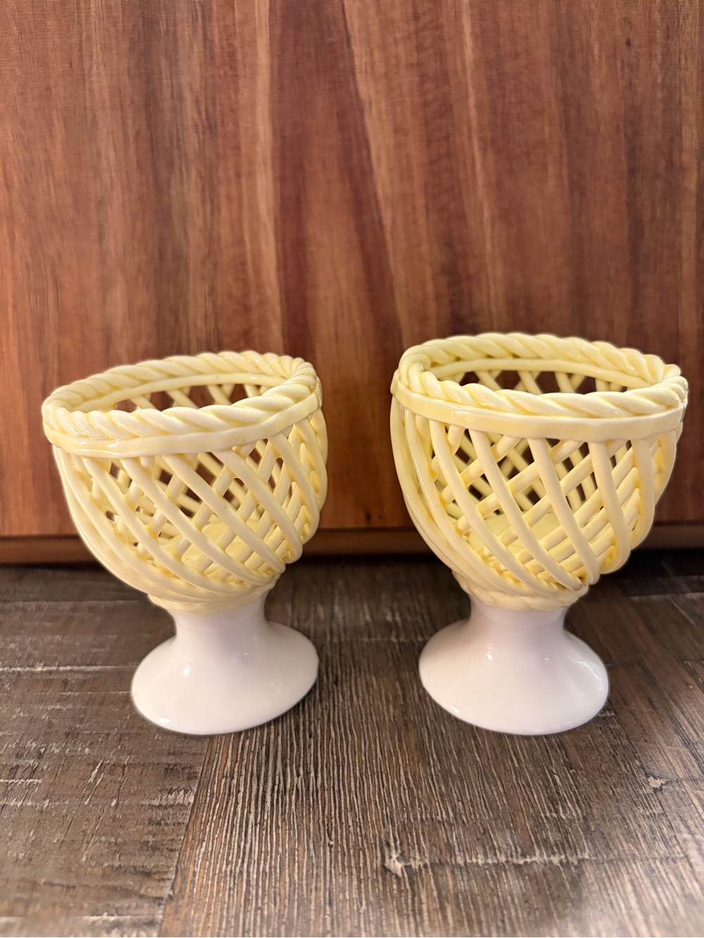 Vtg Porcelain/Ceramic Egg Cups